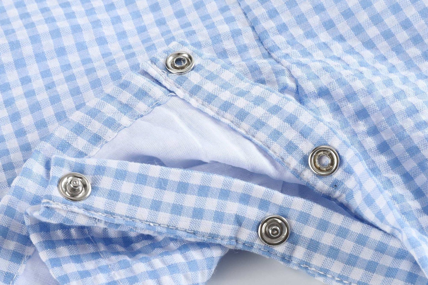 Light Blue Gingham Jon Jons