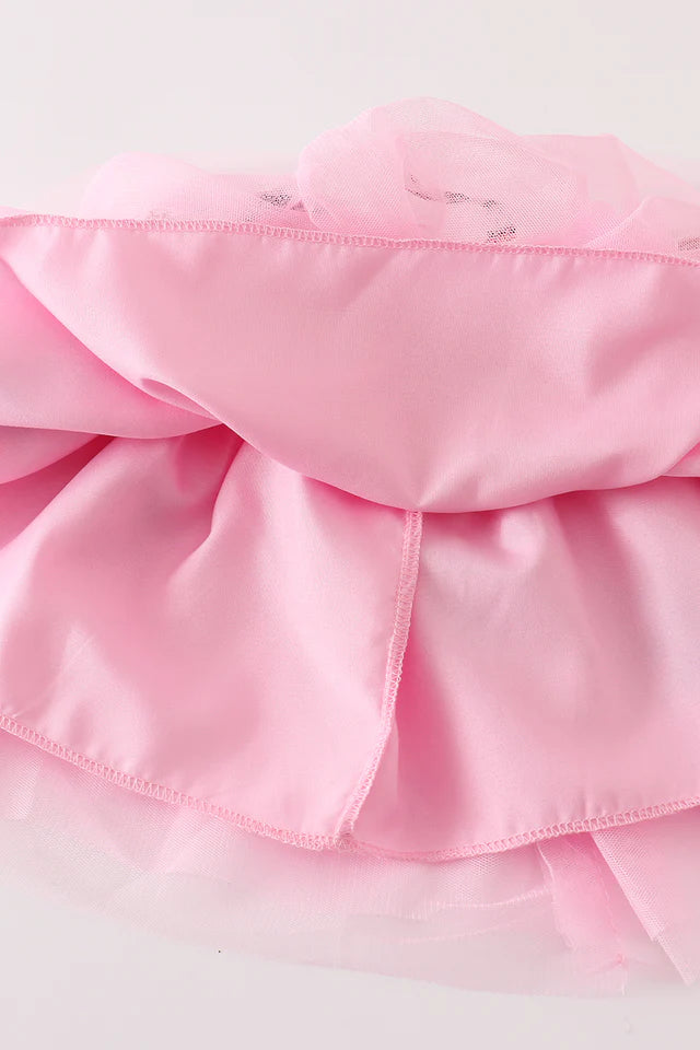Pink Christmas sequin tutu skirt