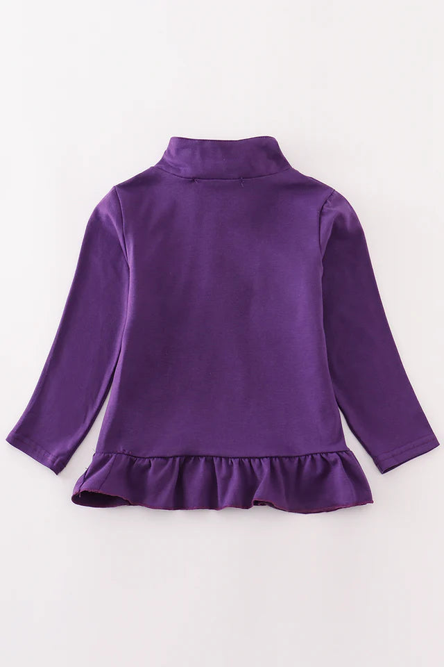 LSU embroidery girl pullover
