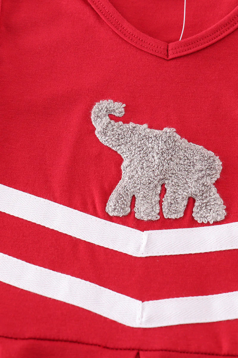 Maroon Alabama french knot Cheerleader Dress
