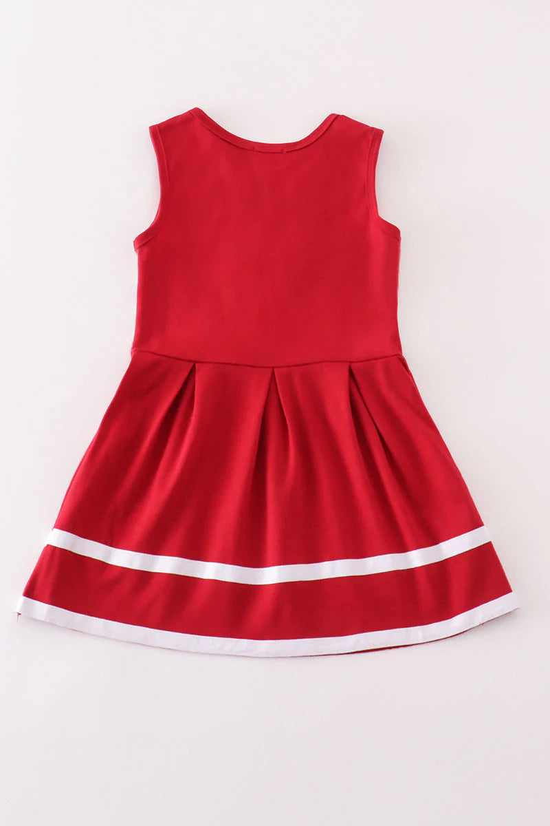 Maroon Alabama french knot Cheerleader Dress