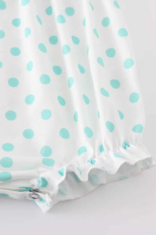 DOT CHICK EMBROIDERY SMOCKED BUBBLE