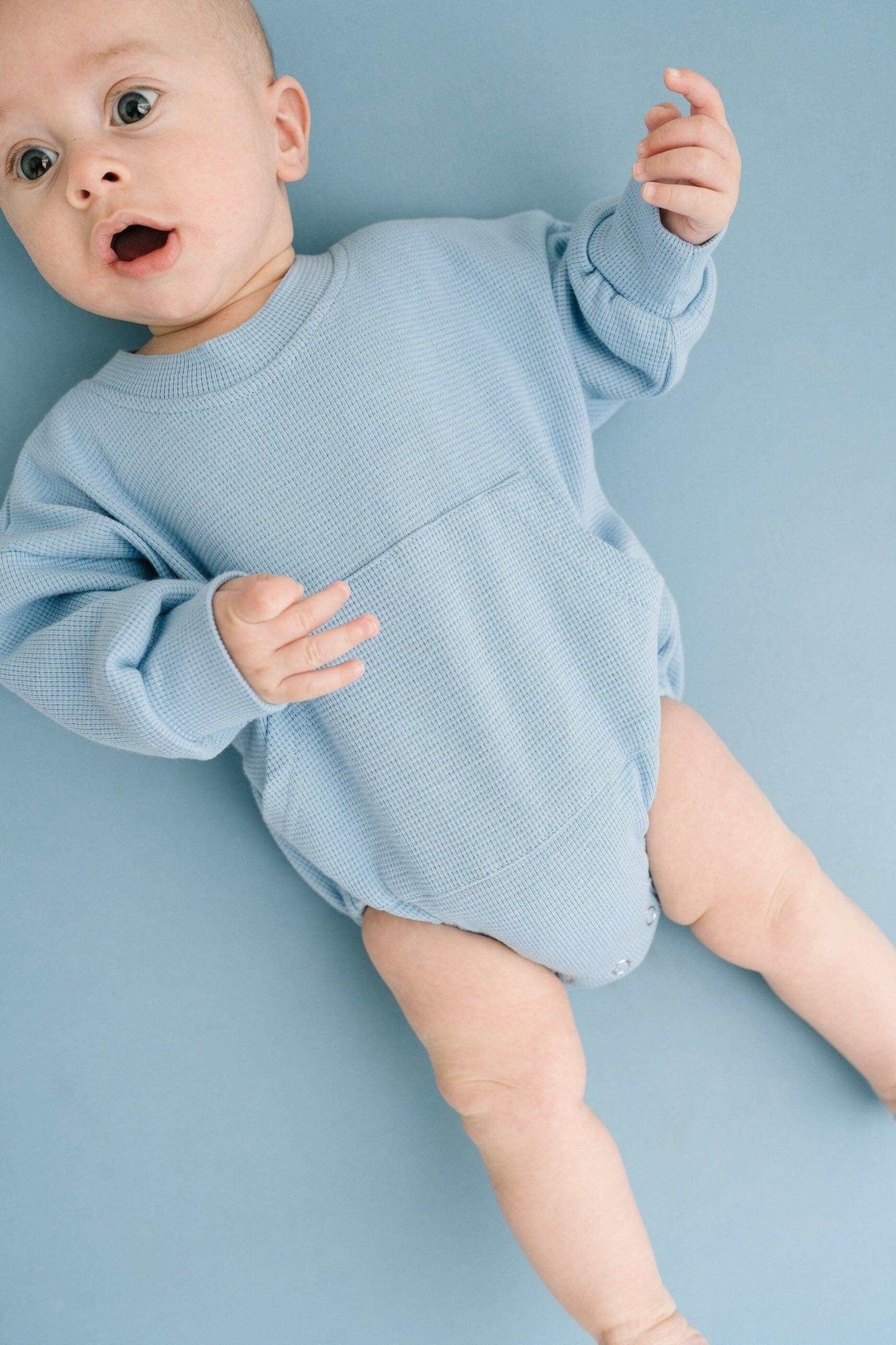 River Waffle Sweatshirt Romper5
