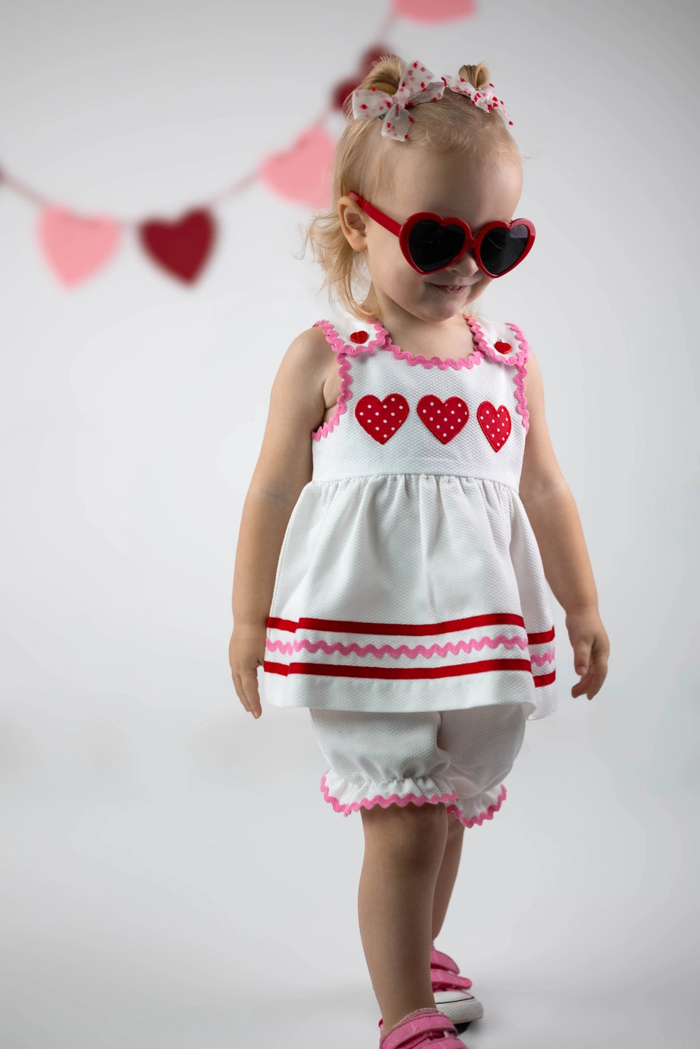 Be Mine Heart Applique Dress & Bloomer Set