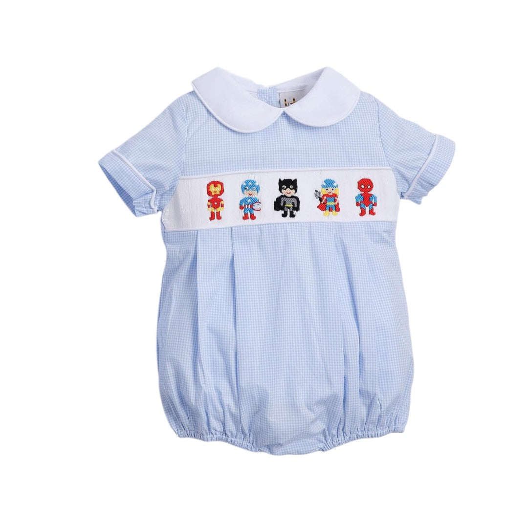 BOY BLUE SMOCKED HERO BUBBLE