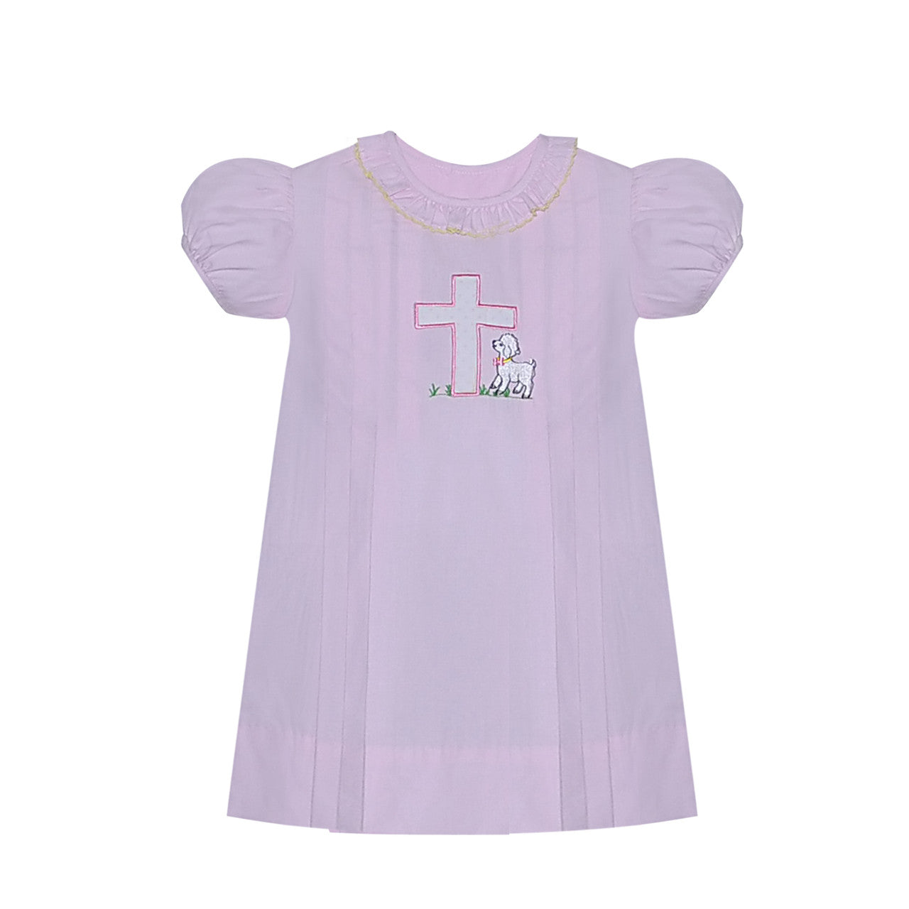 Girls Easter Cross and Lamb