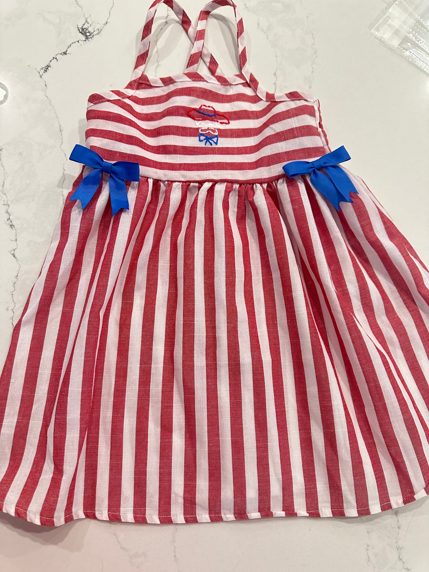 Ole Miss Hand Stich Dress- (sample- no exchanges) 18/24