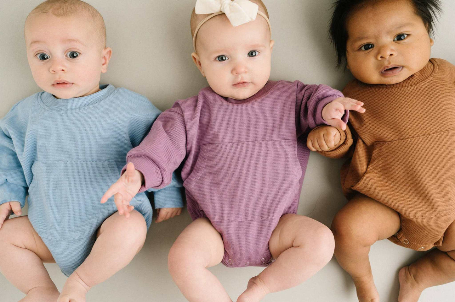River Waffle Sweatshirt Romper