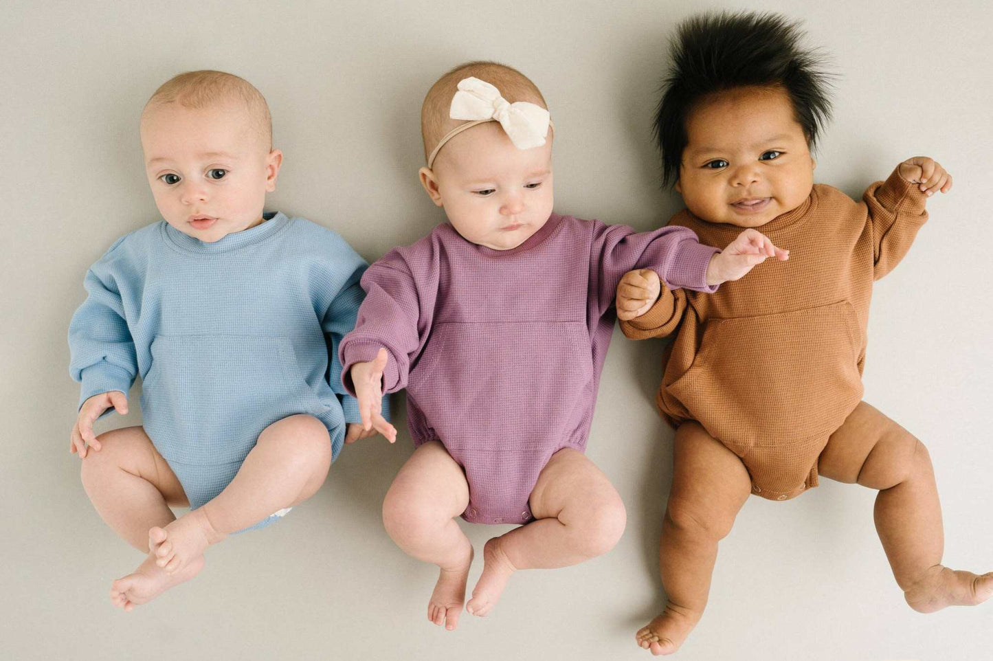 River Waffle Sweatshirt Romper