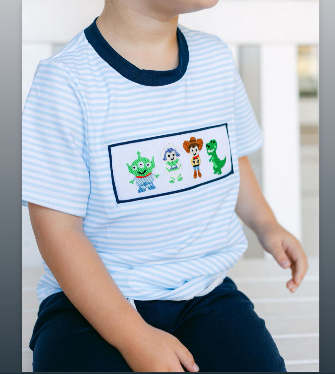 Boys Handsmocked Toy Story Jogger Set