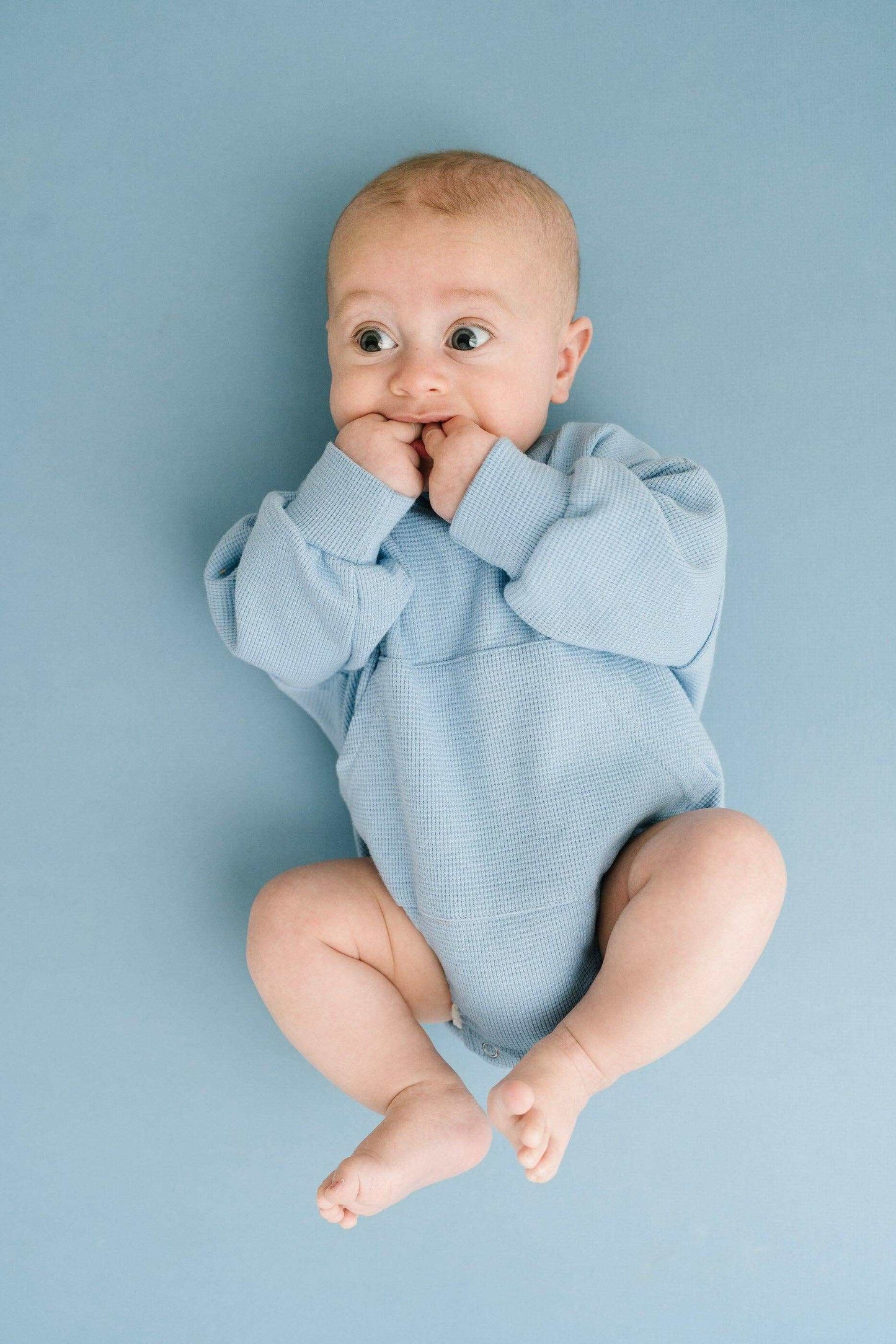 River Waffle Sweatshirt Romper