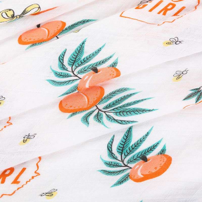 Georgia Girl Baby Swaddle Blanket detail
