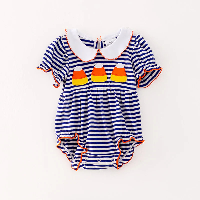Blue Stripe Candy Corn Bubble