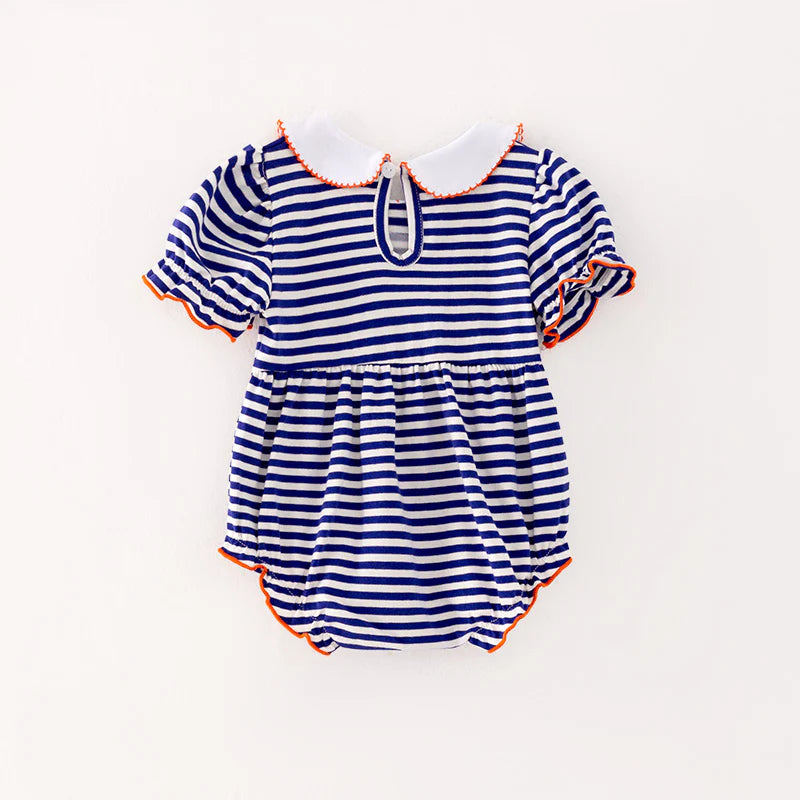 Blue Stripe Candy Corn Bubble