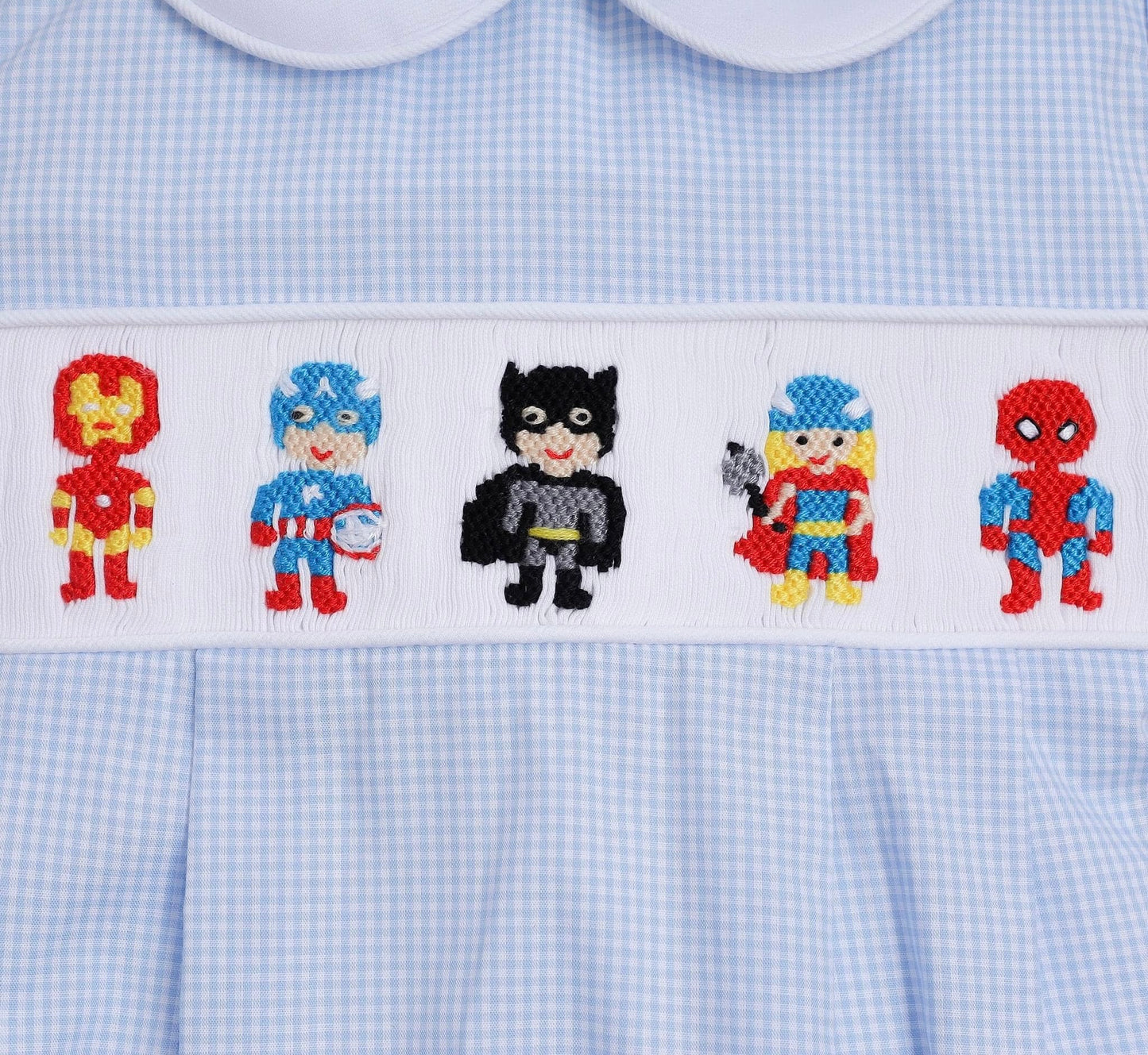 BOY BLUE SMOCKED HERO BUBBLE