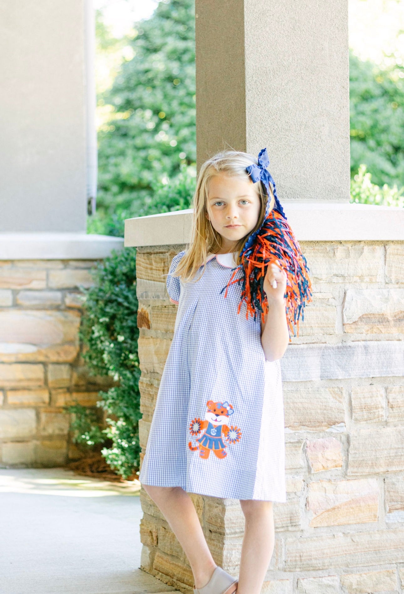 Auburn Tiger Cheer Gameday Applique Dress Auburn Tiger Cheer Gameday Applique Dress