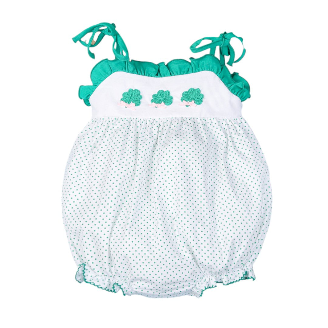 Fancy lucky leaves crochet baby bubble