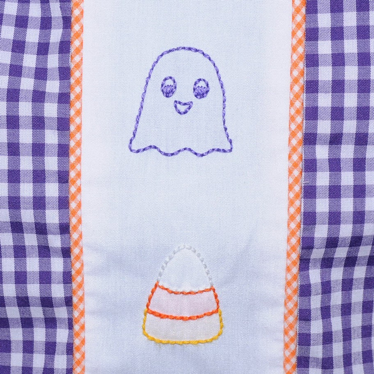 Boys Halloween Embroidered Short Set