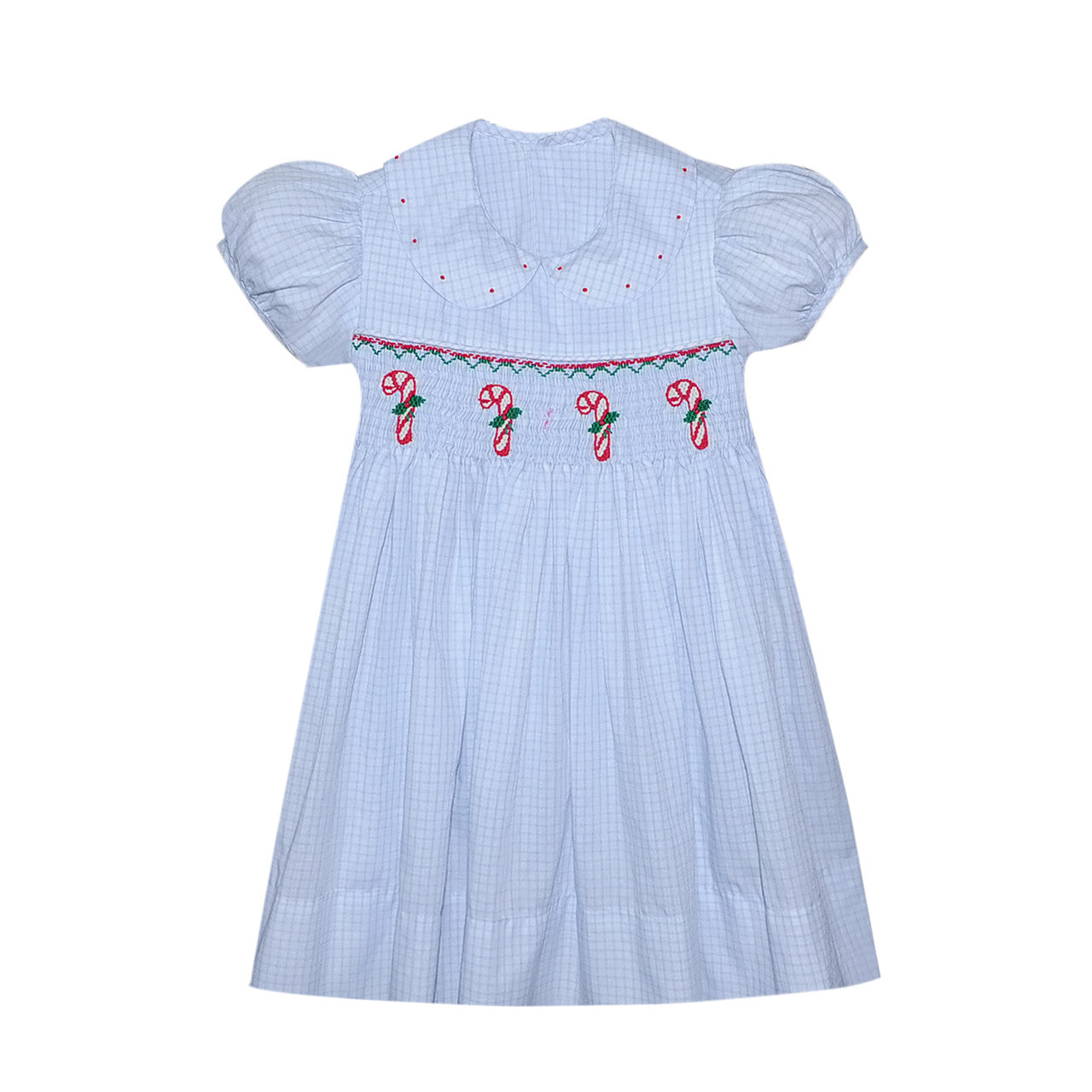 Candy Cane Smocked Dress