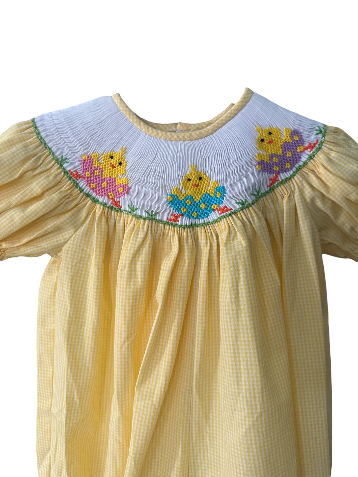 Easter Chicks Smocked Romper