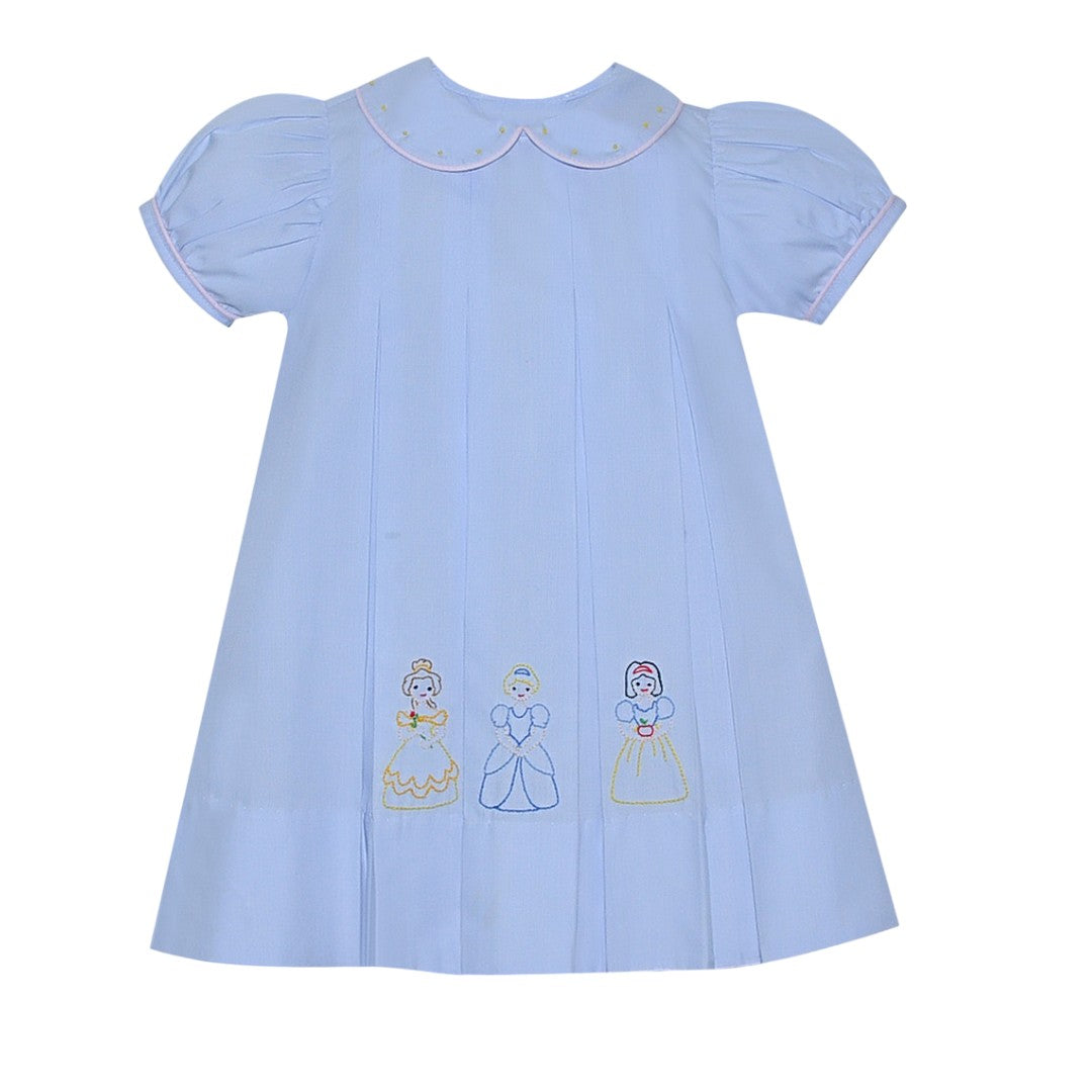 Blue pleated Princess Dress- so magical