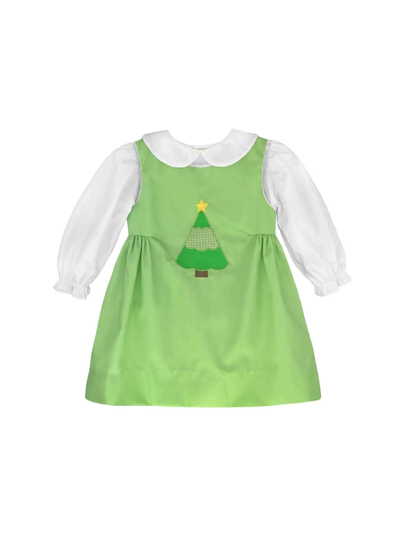 Christmas Tree Applique Dress