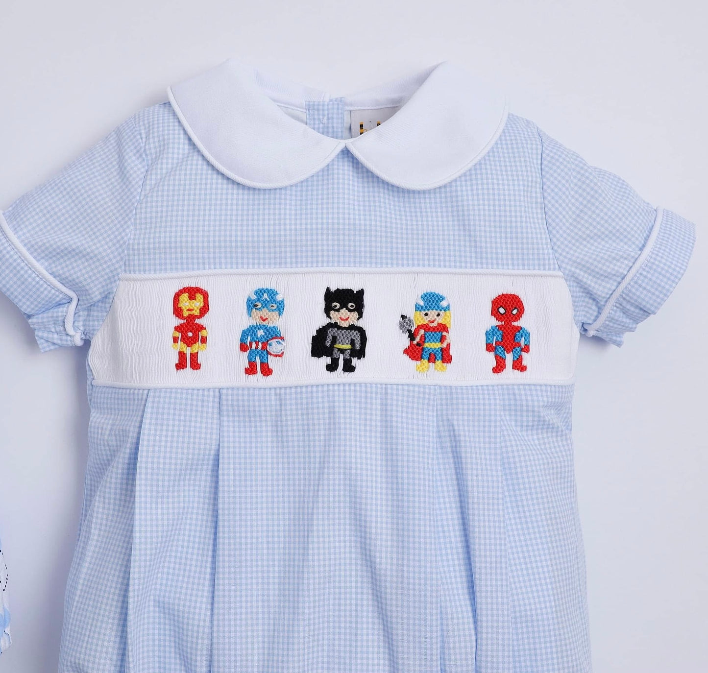 BOY BLUE SMOCKED HERO BUBBLE