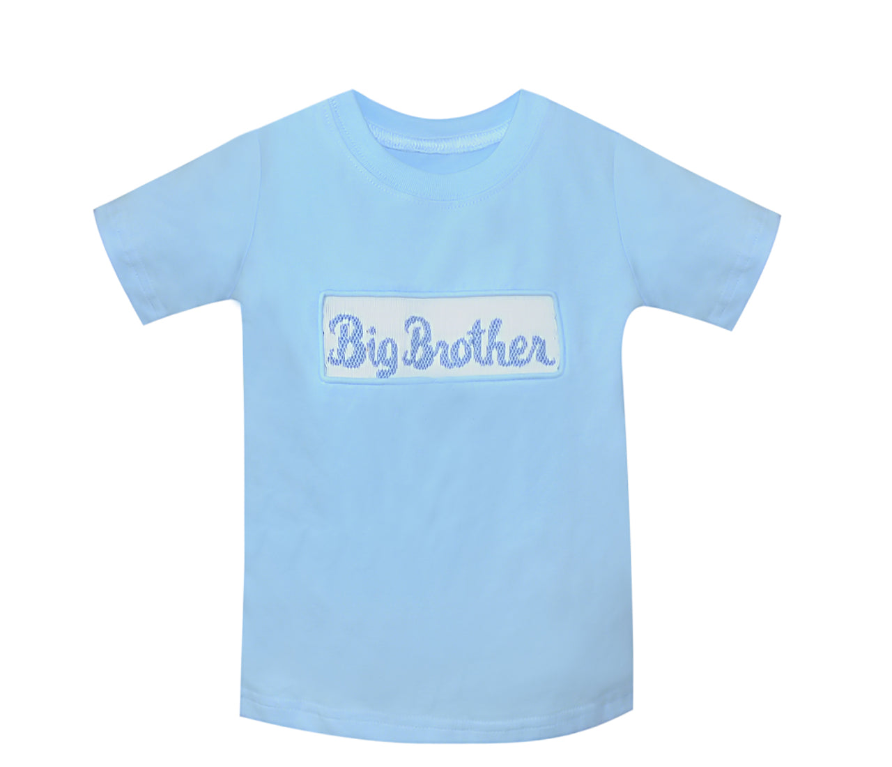 Handsmocked Big Brother Tee-Blue