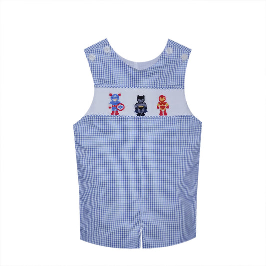Hayes Shortall-Superheroes-hand smocked