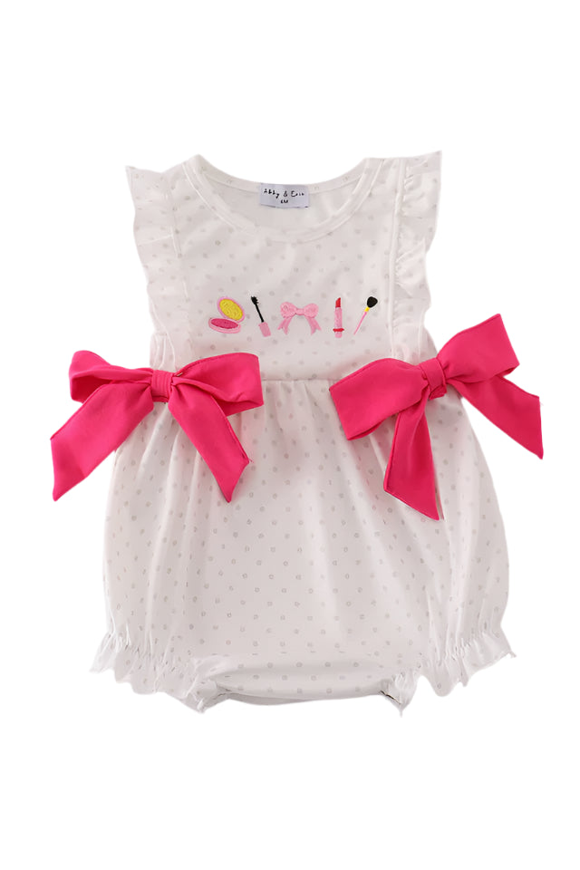 PINK MAKE UP EMBROIDERY GIRL BUBBLE