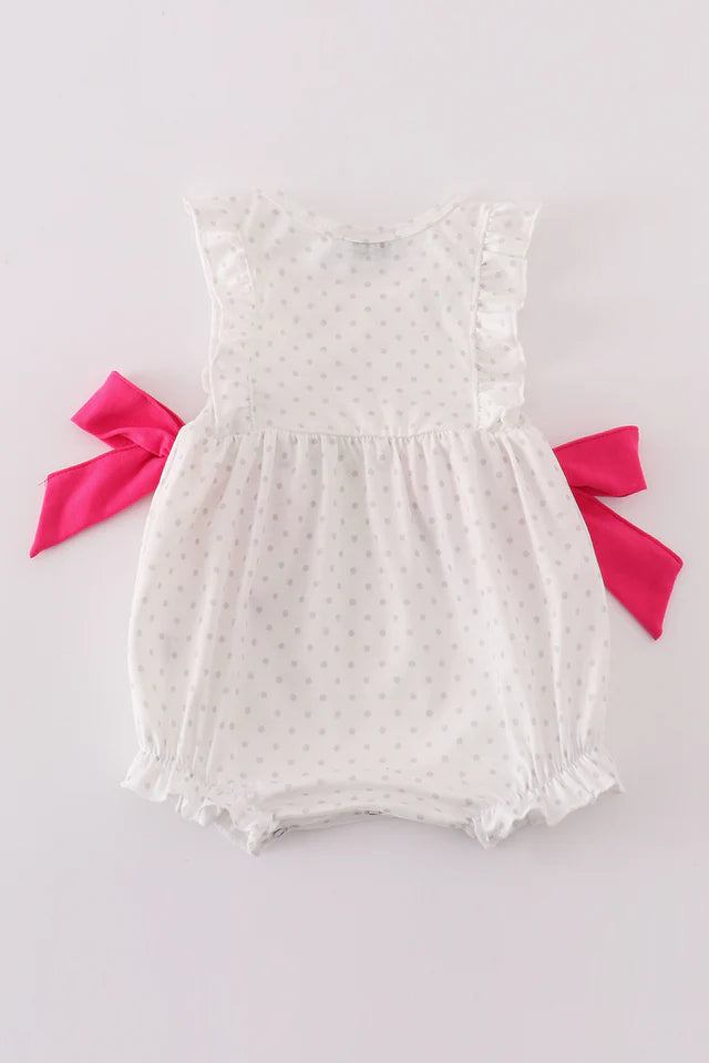 PINK MAKE UP EMBROIDERY GIRL BUBBLE