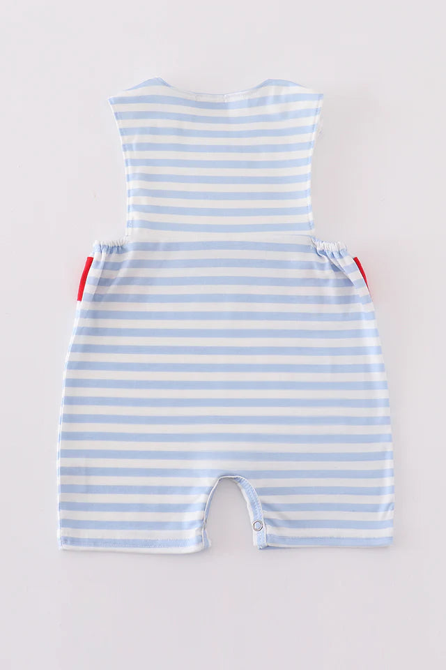 BLUE BASEBALL EMBROIDERY BOY JONJON