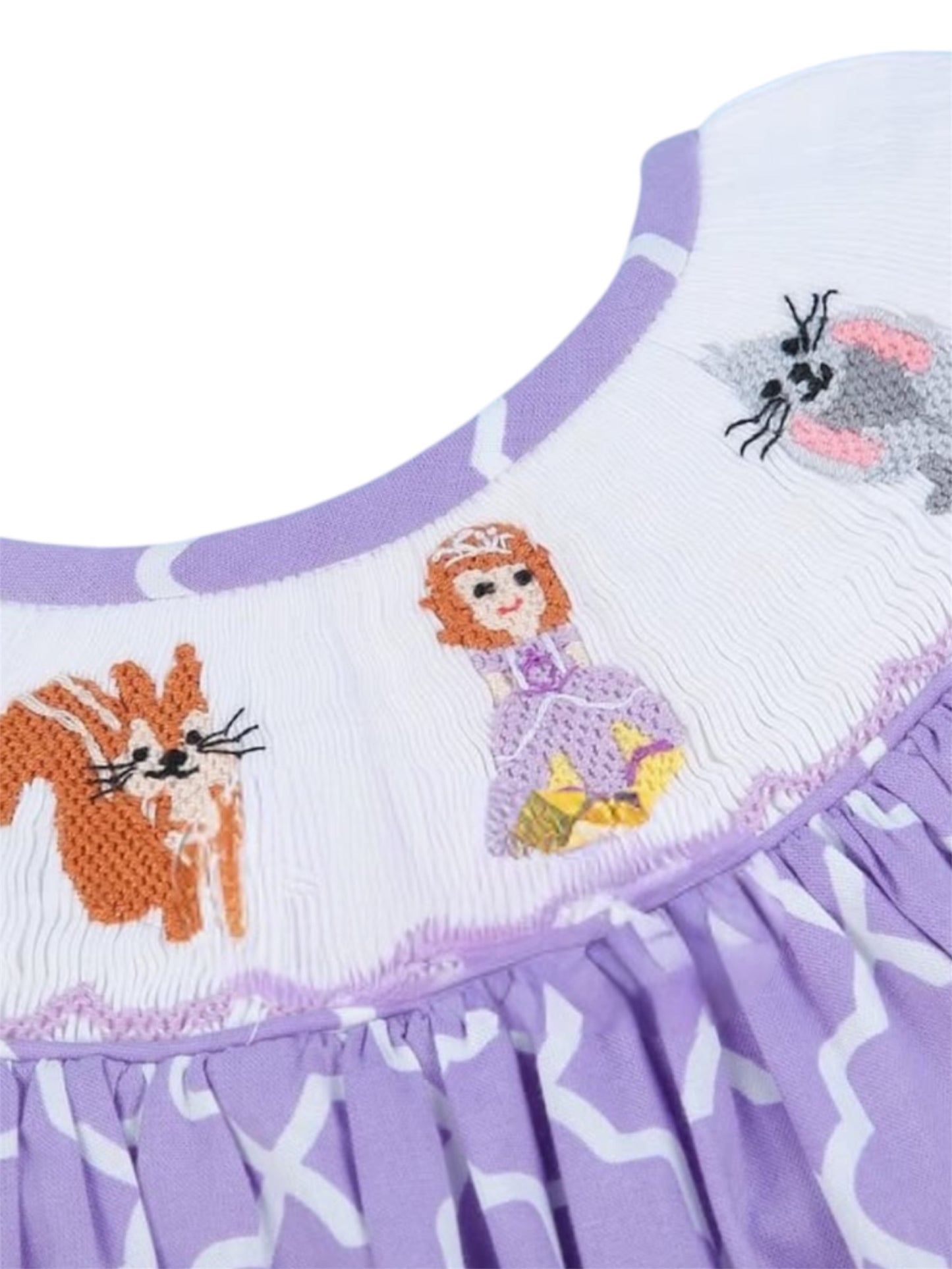 Sweet princess hand smocked girl bubble