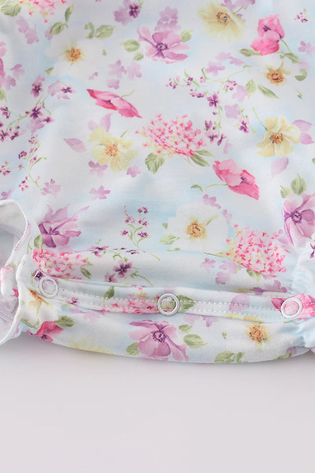 BUTTERFLY FLORAL EMBROIDERY GIRL BUBBLE