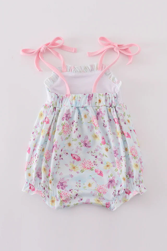 BUTTERFLY FLORAL EMBROIDERY GIRL BUBBLE