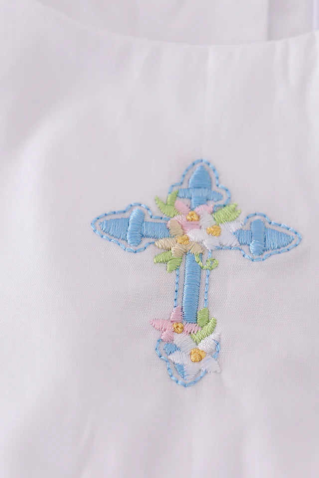 PREMIUM BOW CROSS EMBROIDERY BUBBLE