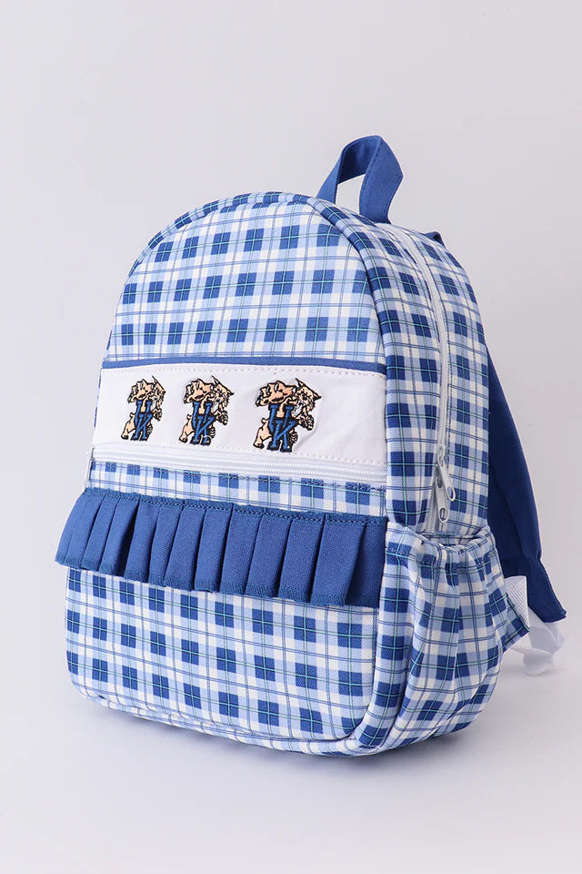 KENTUCKY WILDCATS EMBROIDERY RUFFLE BACKPACK