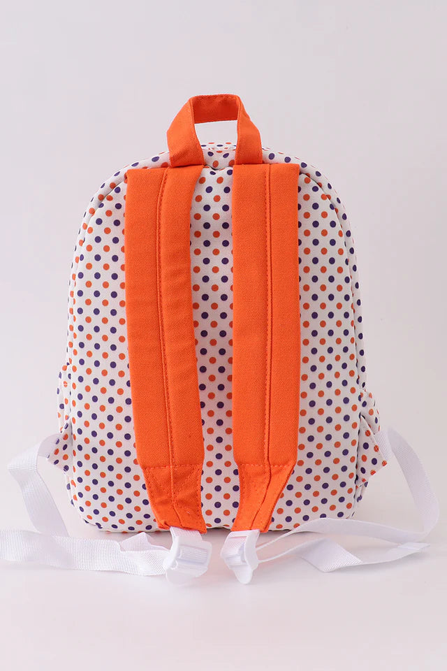 CLEMSON EMBROIDERY RUFFLE BACKPACK