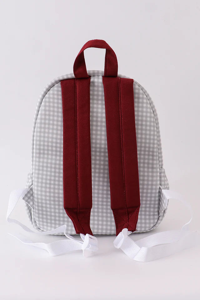 BULLDOGS EMBROIDERY RUFFLE BACKPACK