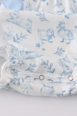 EASTER DUCK BUNNY PRINT GIRL BUBLE