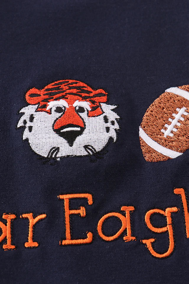 NAVY AUBURN WAR EAGLE EMBROIDERY BUBBLE