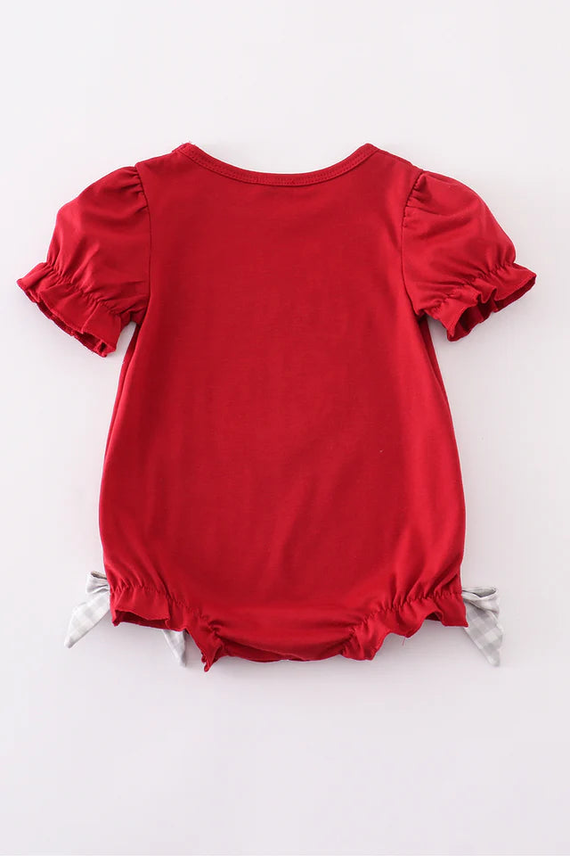 Roll Tide Knit appliqué elephant bubble-Alabama