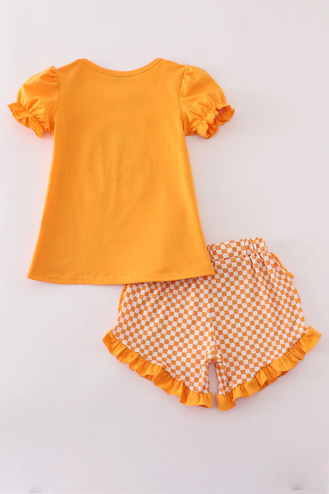 ORANGE TENNESSEE APPLIQUE SET