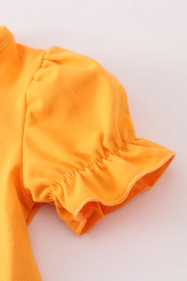 ORANGE TENNESSEE APPLIQUE BLOOMER SET