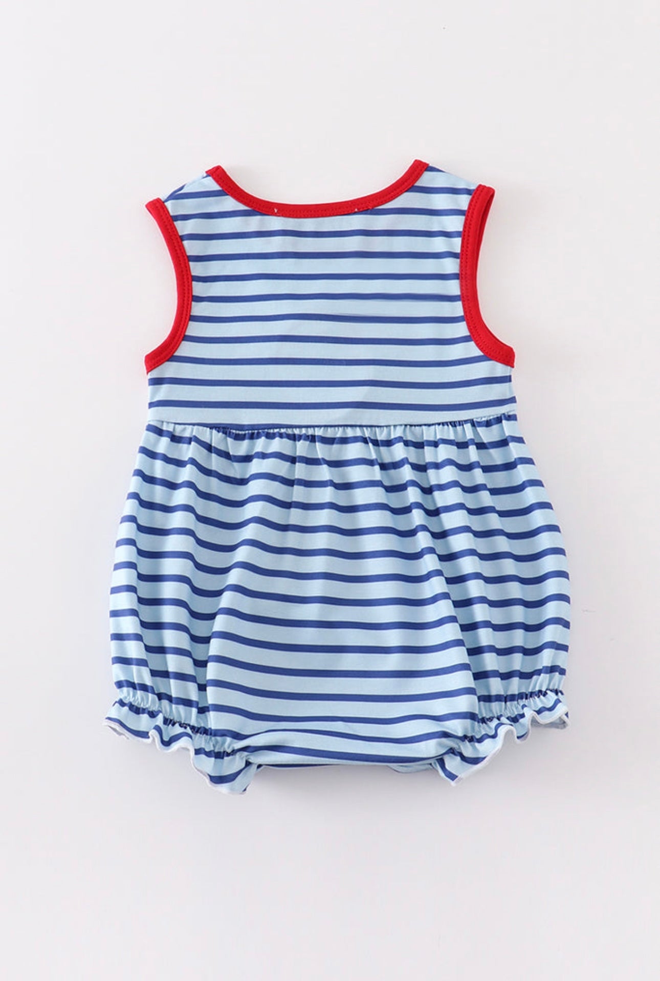 Back to school embroidered stripe bubble
