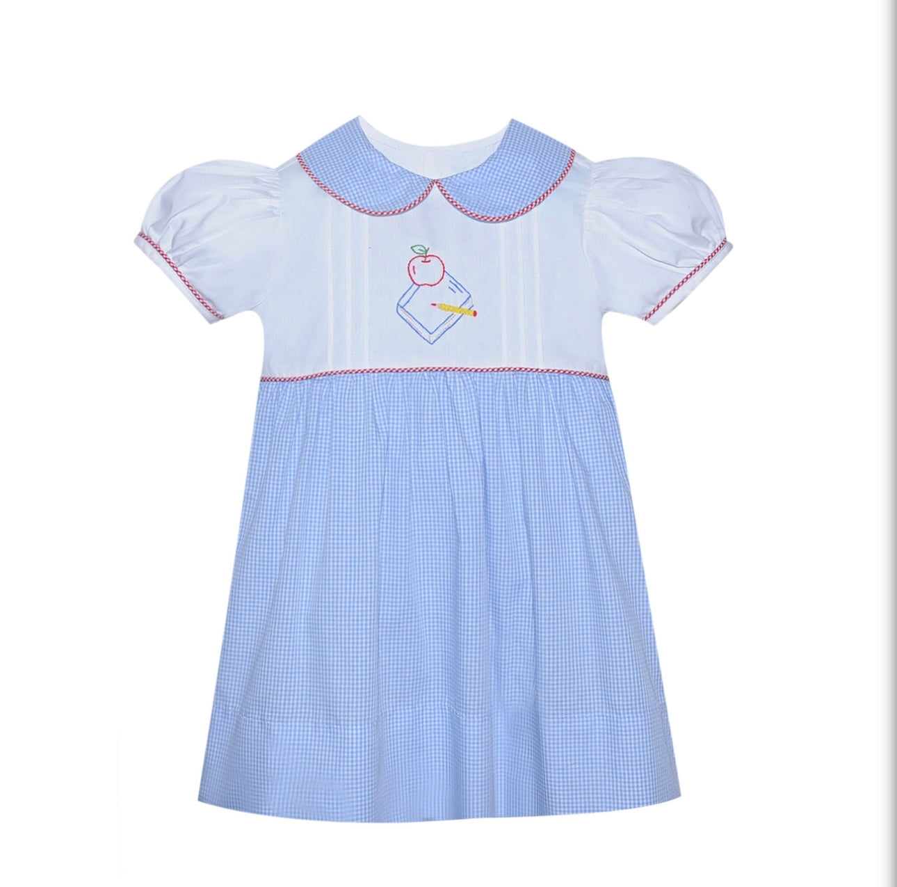 Blue Gingham Bookworm Dress