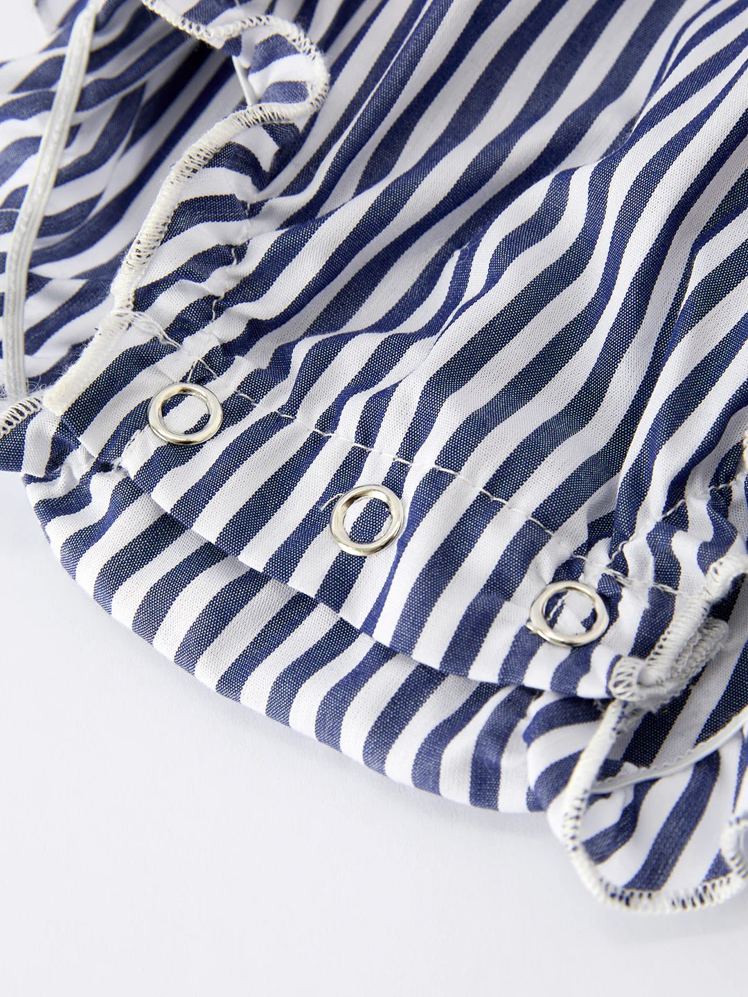 Girls Baseball Team Outfit – Striped Ruffle Sleeve Romper with Ball Design