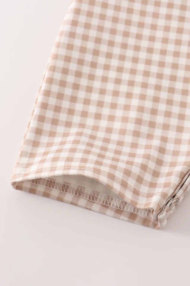GINGHAM PUPPY EMBROIDERY BOY JONJON