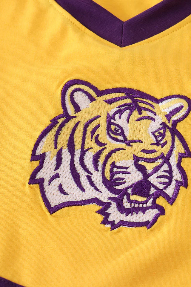 LSU EMBROIDERY FOOTBALL CHEER SKORT SET