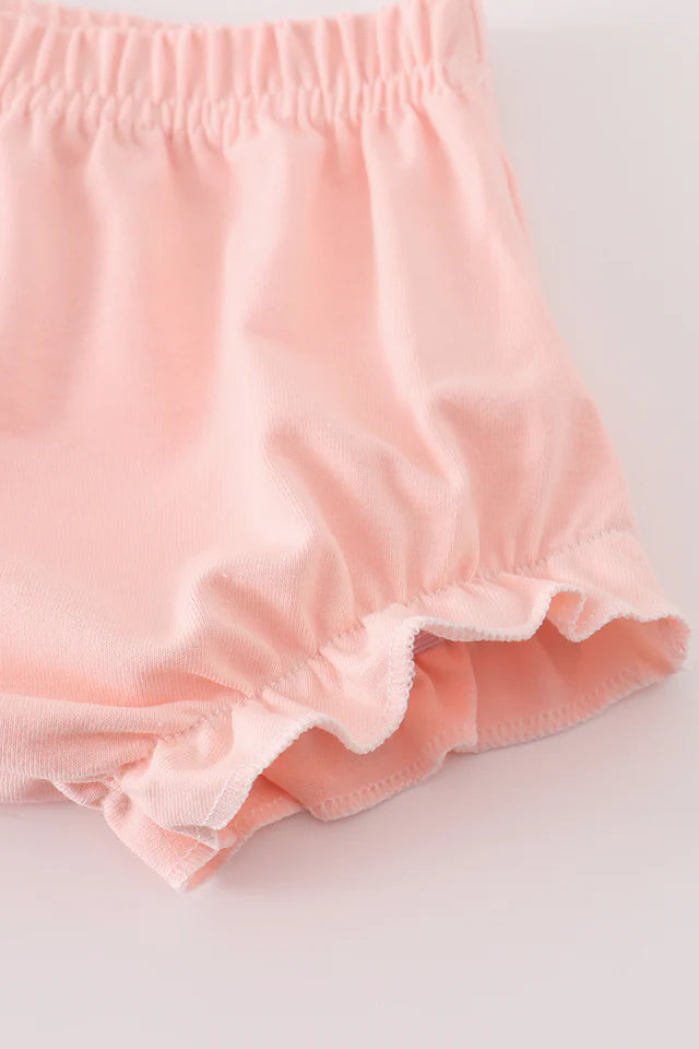 PINK PUMPKIN PRINT BABY GIRL SET